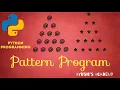 Python pattern programs printing star numeric in Reverse Pyramid Shape