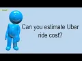 Can You Estimate Uber Ride Cost