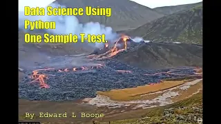 Data Science Using Python One Sample T-test