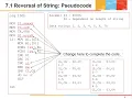 MPI 8086 Lab 7 ALP for Reversal of String Reversing Character Order