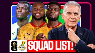 The Ghana Black Stars Squad List is Out But