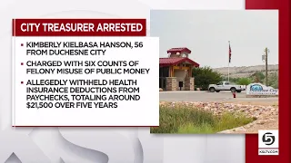Duchesne city treasurer charged with misusing public funds