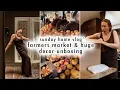 Download Lagu SUNDAY HOME VLOG: farmers market \u0026 huge decor unboxing | MaCenna Lee