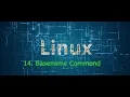 14 basename command in linux from zero to advanced