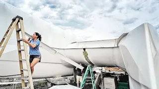 Aligning the Longeron & Forebeam on our Homebuilt Catamaran (MJ Sailing – Ep 367)