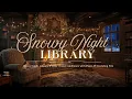 Lagu Snowy Night Library ✦ Cozy Winter Ambience with Piano \u0026 Guitar by the Fire