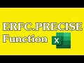 How to Use the ERFC PRECISE Function in Excel