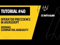 Operator Precedence in JavaScript Web Development Tutorial