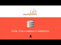 How to delete or remove a database in phpMyAdmin