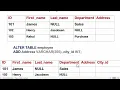 how to add column in MySql SqlServer change data type of a column ALTER TABLE