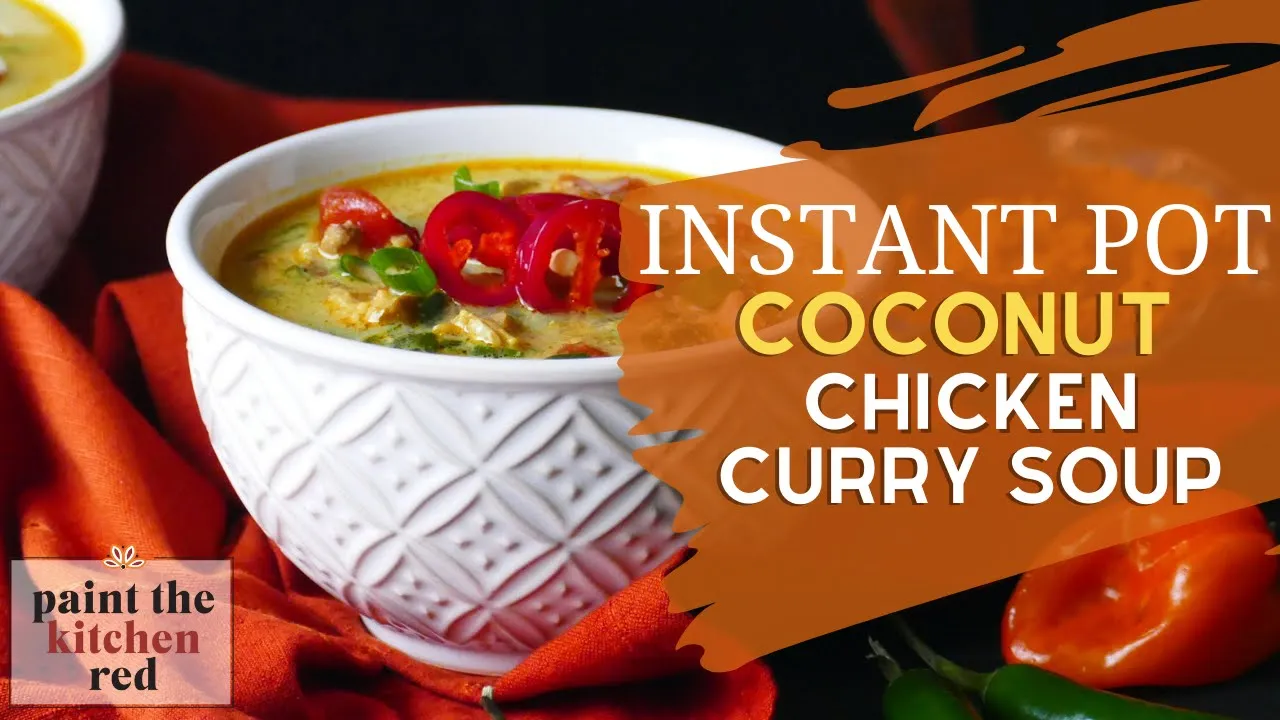 Instant Pot Chicken Curry Soup - Creamy chicken soup with amazing flavor!