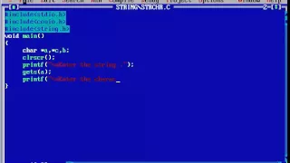 Strchr String Funcion In C Program