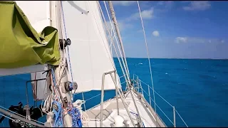 Strong Winds and a Sail to Tahiti Beach (MJ Sailing – EP 48)