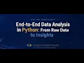 End-to-End Data Analysis in Python Workshop From Raw Data to Insights