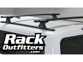 Rhino-Rack RLT600 Vortex 50 inch BLACK Bar Roof Rack for Truck Cap by Rack Attack
