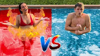 hot vs cold pool challenge 