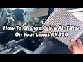 2023-2025 Lexus RX350 Cabin Air Filter Replacement