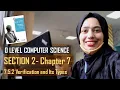 7 5 2 Verification and Its Types CHAPTER 7 SECTION B O Level Computer Science