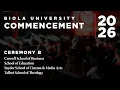 Commencement 2026 Ceremony B