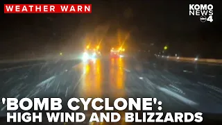 High Wind Blizzard Warnings issued as bomb cyclone arrives in PNW