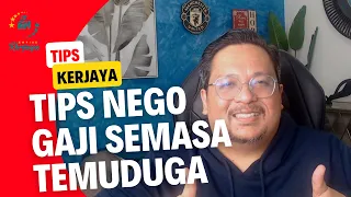 tips nego gaji semasa temuduga