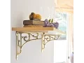 Brass Oblique Shelf Bracket - Code H2550