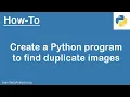 Create a Python program to find duplicate images