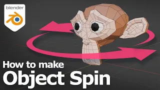 Blender make object spin for rotation animation