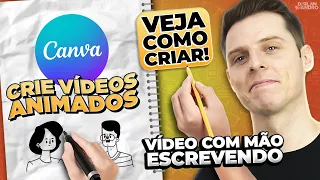 ✍️ Mãozinha desenhando no Canva? Como criar Vídeos Animados estilo Whiteboard no Canva!