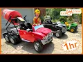 Construction truck compilation with kids cement mixer excavator dump truck Educational Kid Crew