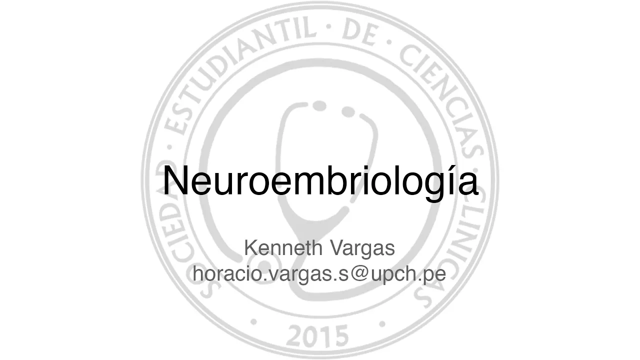 Embriología del sistema nervioso