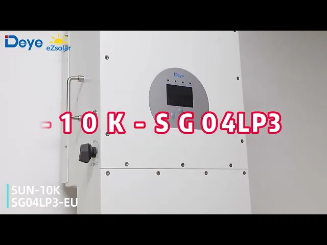 DEYE 10KW SUN-10K-SG01HP3-EU-AM2 HV hübriidinverter, 3 faasi, 10-aastane garantii, 380VAC, IP65, LCD ekraaniga.