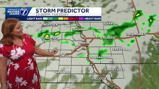 Hot start to the week few chances for storms in Omaha area