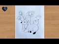 How to draw a cow Cow drawing easy step by step beautiful cow drawing sketch tutorial 2025
