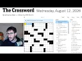 I Only Have Myself To Blame NYT New York Times Crossword - Wednesday August 12