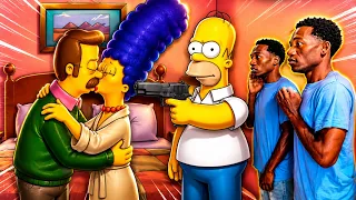 Por qué Ned Flanders arruinó la familia de Homero ( los simpson )
