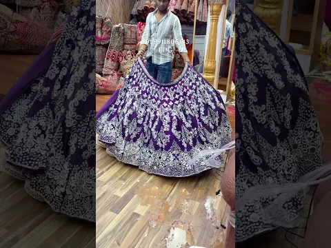 DESIGNER MIRROR WORK LEHENGA IN CHANDNI CHOWK DELHI SHOPPING 😍 +91 9911806343EDG