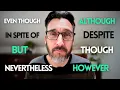 Linking words of contrast in English Useful English vocabulary - connectors English grammar