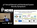 NDSS 2024 - VehicleSec Track 2 Symposium on Vehicle Security and Privacy VehicleSec 2024