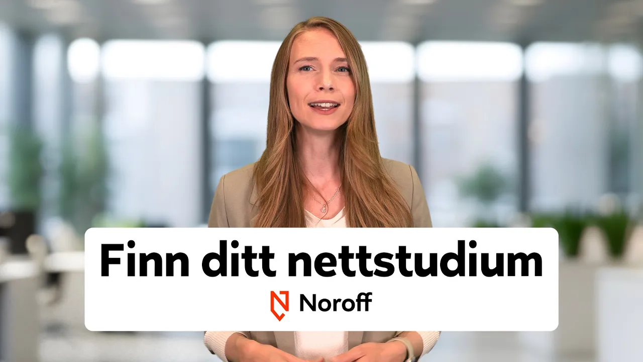 Noroff — Noroff Nettstudier — Study Online (YouTube video ad)