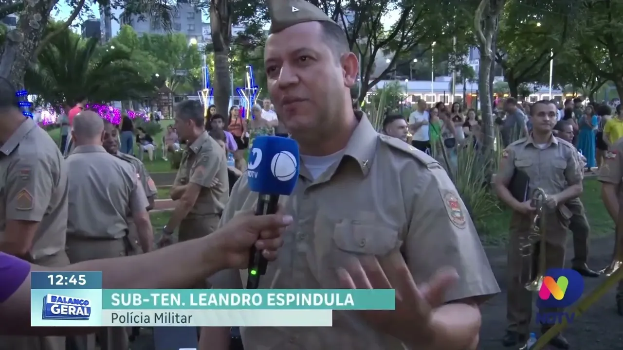 Caçador: Banda da Polícia Militar Encanta Público em Show