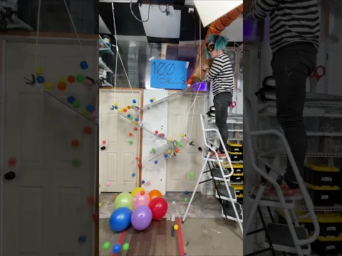 100 Ballpit balls vs. Balloons!
