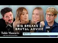 BIG BREAKS ADVICE Margot Robbie Suki Waterhouse Phil Wang Marcus Mumford Table Manners