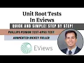 Unit root tests in Eviews - Stationarity