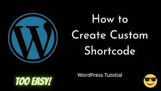 How to create custom ShortCode WordPress add - shortcode Beginners Tutorial Tutorial