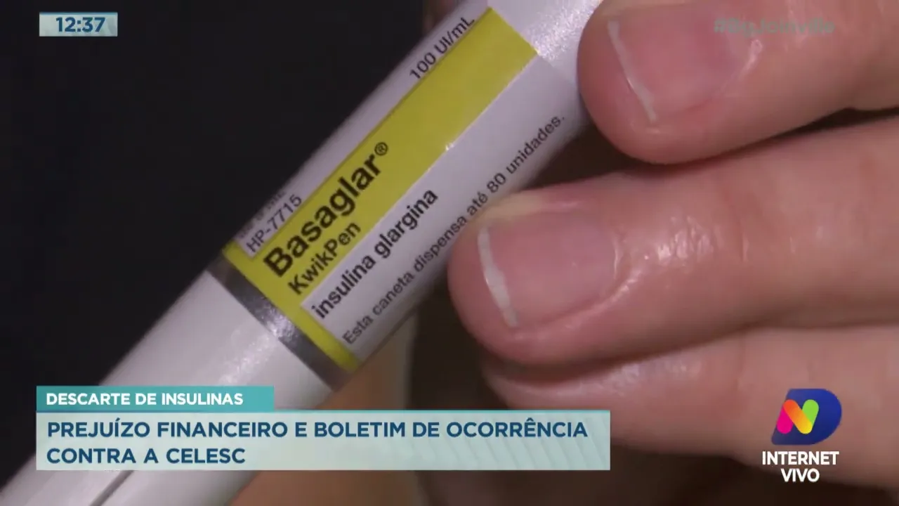 Descarte de insulinas: Prejuízo financeiro e boletim de ocorrência contra a Celesc
