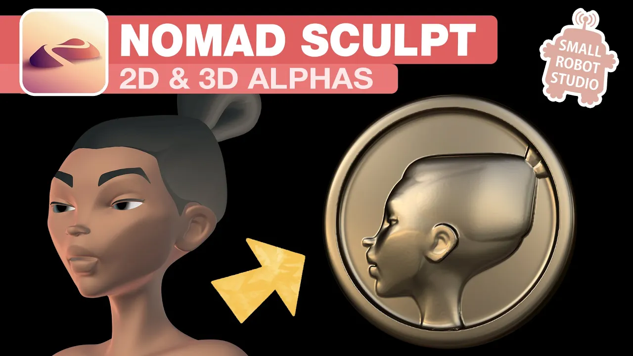 Nomad Sculpt Tutorial: 2D & 3D Alphas