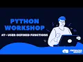 AV Python Workshop - User-Defined Functions