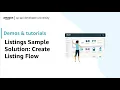 Listings Sample Solution Create Listing Flow