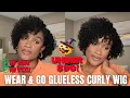 Under 90 Trying Tiktok Viral Short Cut Curly Wig No Glue No Skill